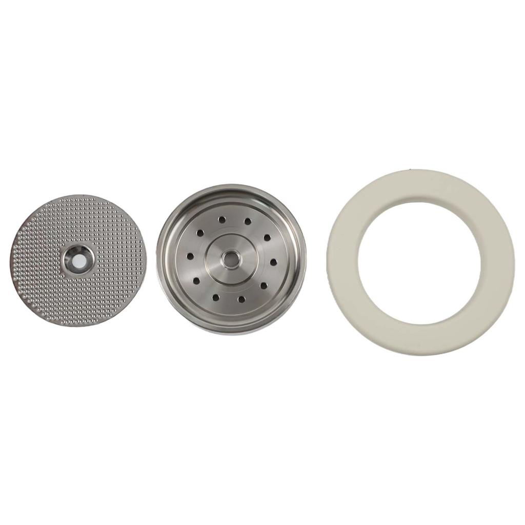 Stainless Steel Coffee Machine Shower Screen Holder Set with Silicone Gasket for Breville Espresso Easy Maintenance