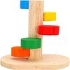 Colorful Small Animal Toy Wood Chew Climbing Toy Cute Pet Climbing Ladder  Cage Enrichment