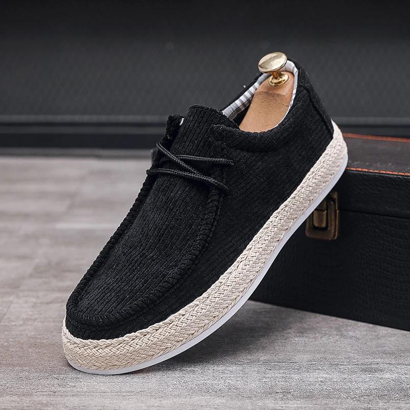 Fashion Dropshipping Canvas Sneakers Men Sport Casual Shoes for Men Summer Slip on Loafers Men man Chunky Comfortable Walking Shoes Male
