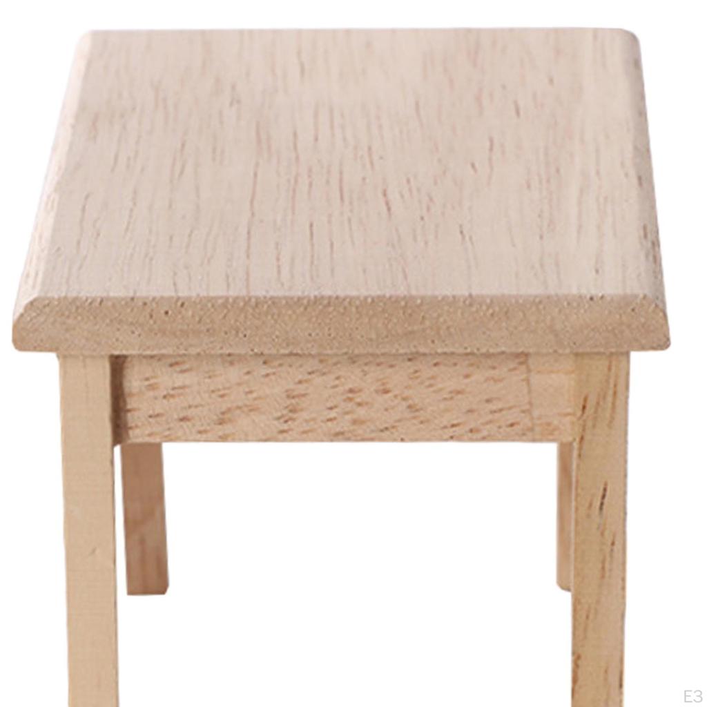 1/12 Doll House Miniature Dining Table Pretend Play Toy Birthday Gifts