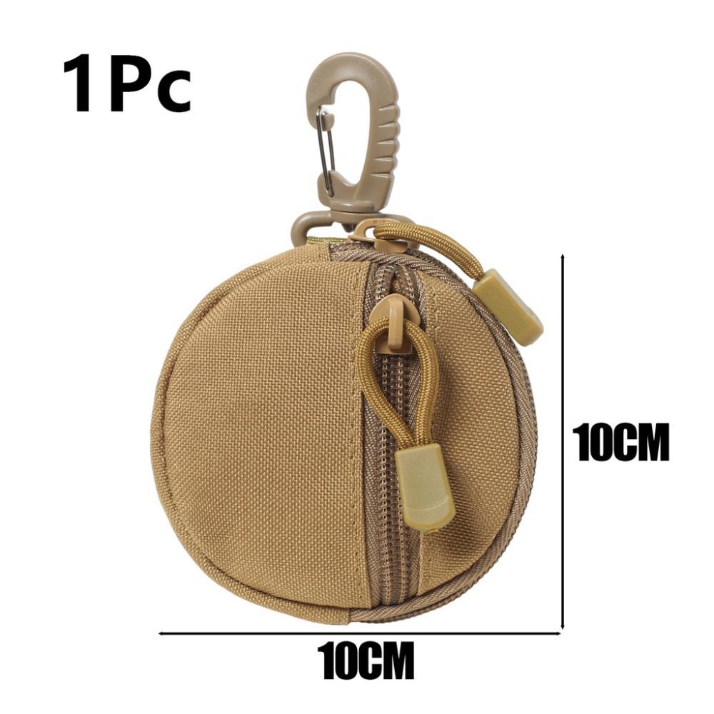 

Водонепроницаемый нейлоновый кошелек для мелочи, прочный чехол для хранения зарядного устройства для наушников для кемпинга на открытом воздухе хаки