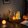 Kostra Duch Ohňostrojová Noc Lampa Halloween Pečení Marshmallow Socha Ducha Falešná Lampa Ohniště Domácí Dekorace Ložnice