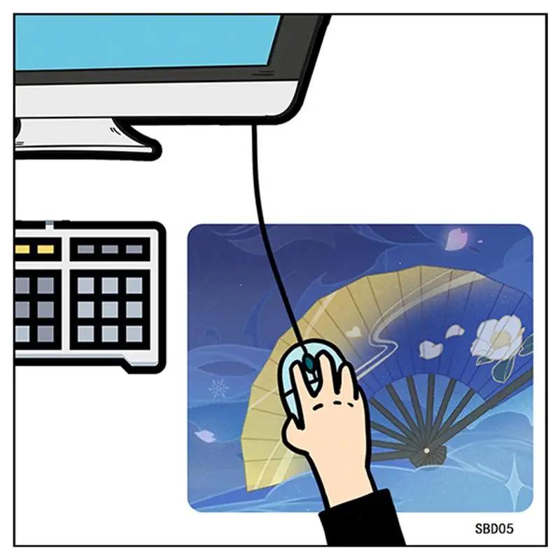 Mouse Pads Computer Pad Mousepad Cute Kawaii Gaming Accessories Carpet Gamer Varmilo Anime Genshin Impact Table Mat Desk Small