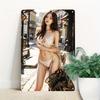 Anime Metal Wall Art Durable Aluminum Poster Waterproof Indoor Outdoor Decor