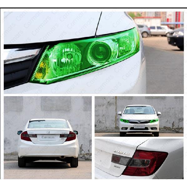 Lesk Transparentní Světle Černá Kouřová PVC fólie Odstín 30 x 200 cm Zadní světlo Wrap Cover Film Fólie Samolepka Cover Car