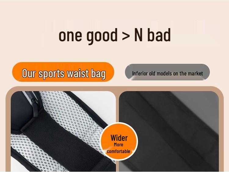 Non-Bouncing Running Waist Bag: Lightweight, Large Capacity, Unisex Fitness Phone Holder