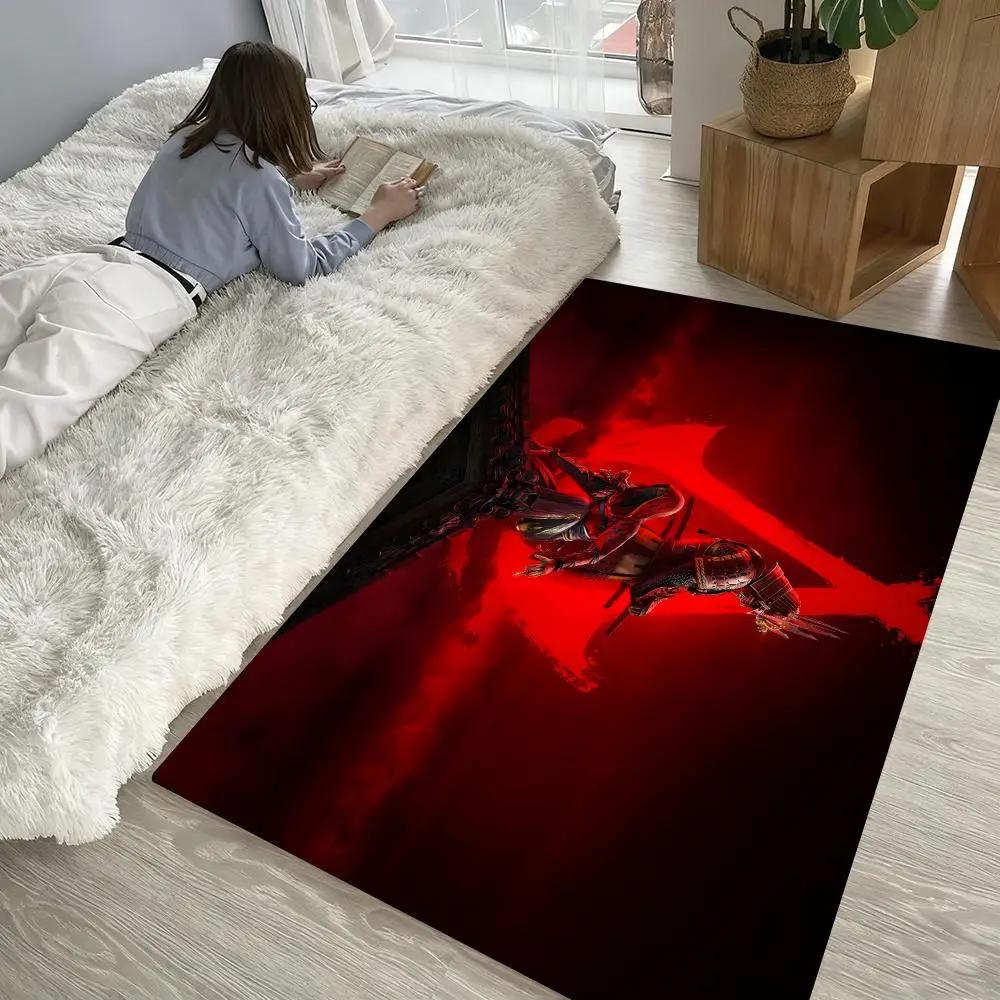 Tappetino per Pavimento per Fan del Gioco Assassins-Creeds Morbido Spesso Assorbente Antiscivolo Camera da Letto Soggiorno Zerbino Decorazione per la Casa Tappeti in Flanella