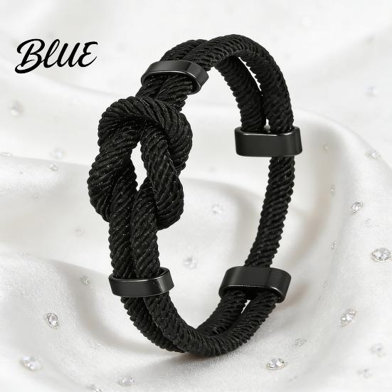 Bracelet Gift for Husband Adjustable Men Rope Infinity Knot Simple