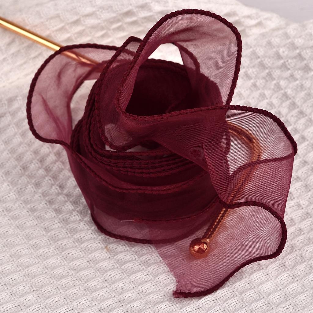 2,2 m oder 10 m/Rolle Chiffonseidenband Organza Satin für DIY Basteln Geschenkverpackung Dekoration Hochzeitssträuße Kranz Nähzubehör