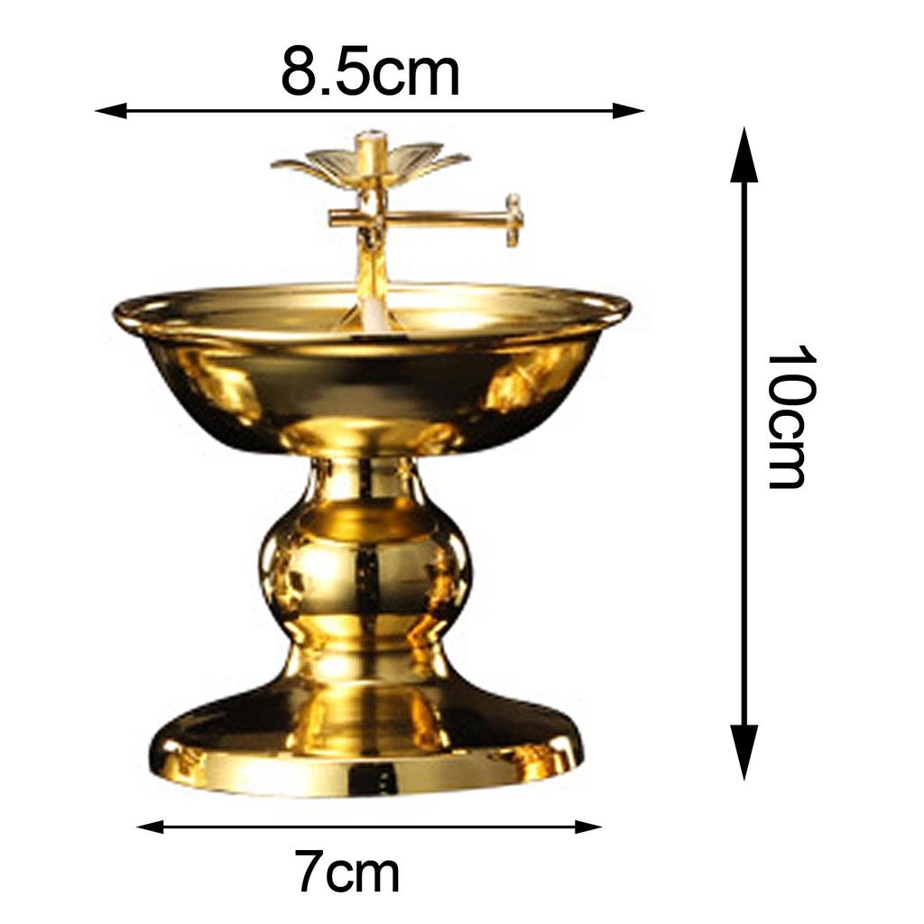 Ghee Lamp Holder Buddhist Supplies Tibetan for Bedroom Dining Table Party