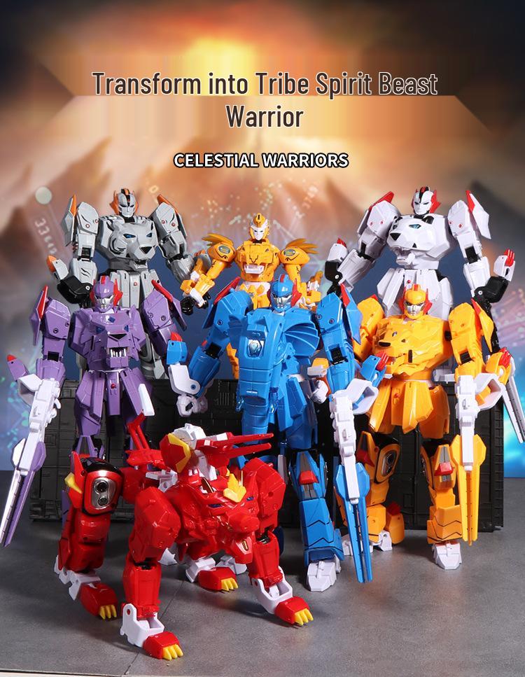 Kirin King Transforming Mecha Car: Large-Scale Educational Robot Toy for Kids