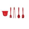 COOKER KING Ergonomic Silicone Spatula & Spoon Set