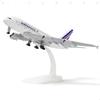 QIYUMOKE A380 France 1/300 Diecast Metal Airplane Model - A380 Sky Jumbo A380 Model Airplane with Stand (7.5" Long) for Aviation Enthusiast Gift or Di