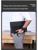 A4 Imitation Leather Business File Bag - Large Capacity Briefcase with Customizable Enterprise Logo