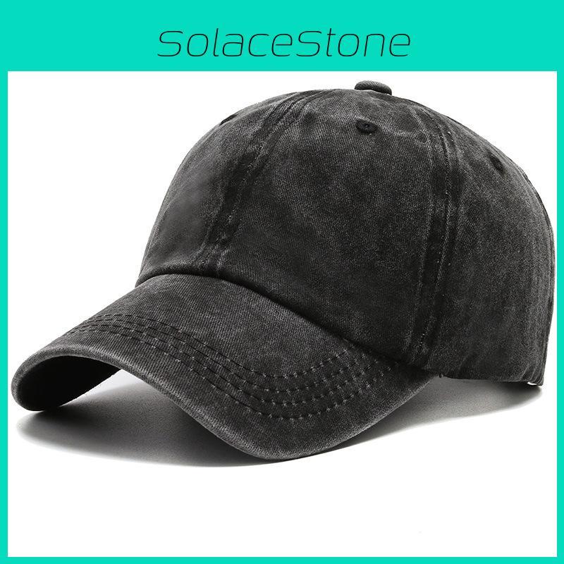 Classic Cotton Baseball Cap With Sunshade And Windproof Features For Outdoor Activities