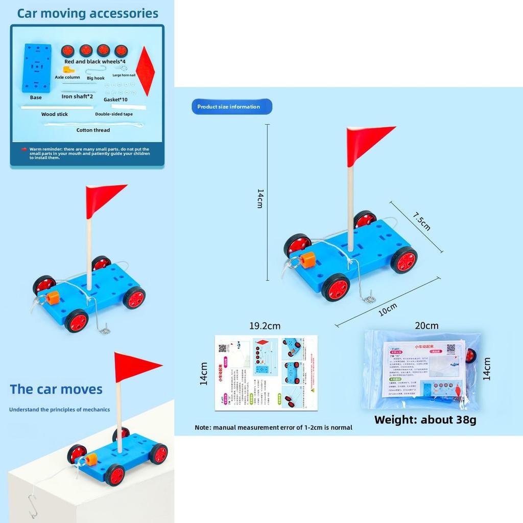 Science Experiment Diy Car Kit With Gravity Force Physics Toy For Kids Educational Activity
