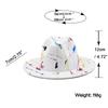 Hat Soft Wool Women Men Graffiti Fedora Hat For Winter Autumn Elegant Lady Gangster Trilby Felt Homburg Church Jazz Hat 55-58CM