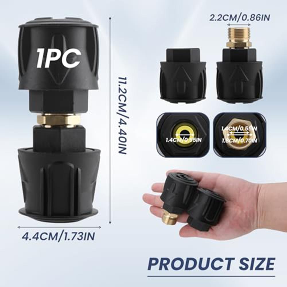 Pipe Connector Quick-Plug Connector For Durable M22 14mm Quick Connect Adapter For Karcher Pressure Washers
