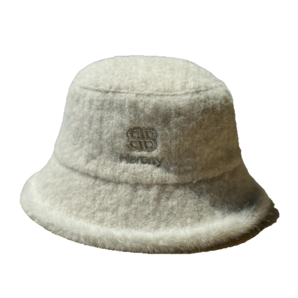 New Plush Fisherman Hat Women's Autumn and Winter New Thick Warm Basin Hat Korean Style Atmosphere Big Head Bucket