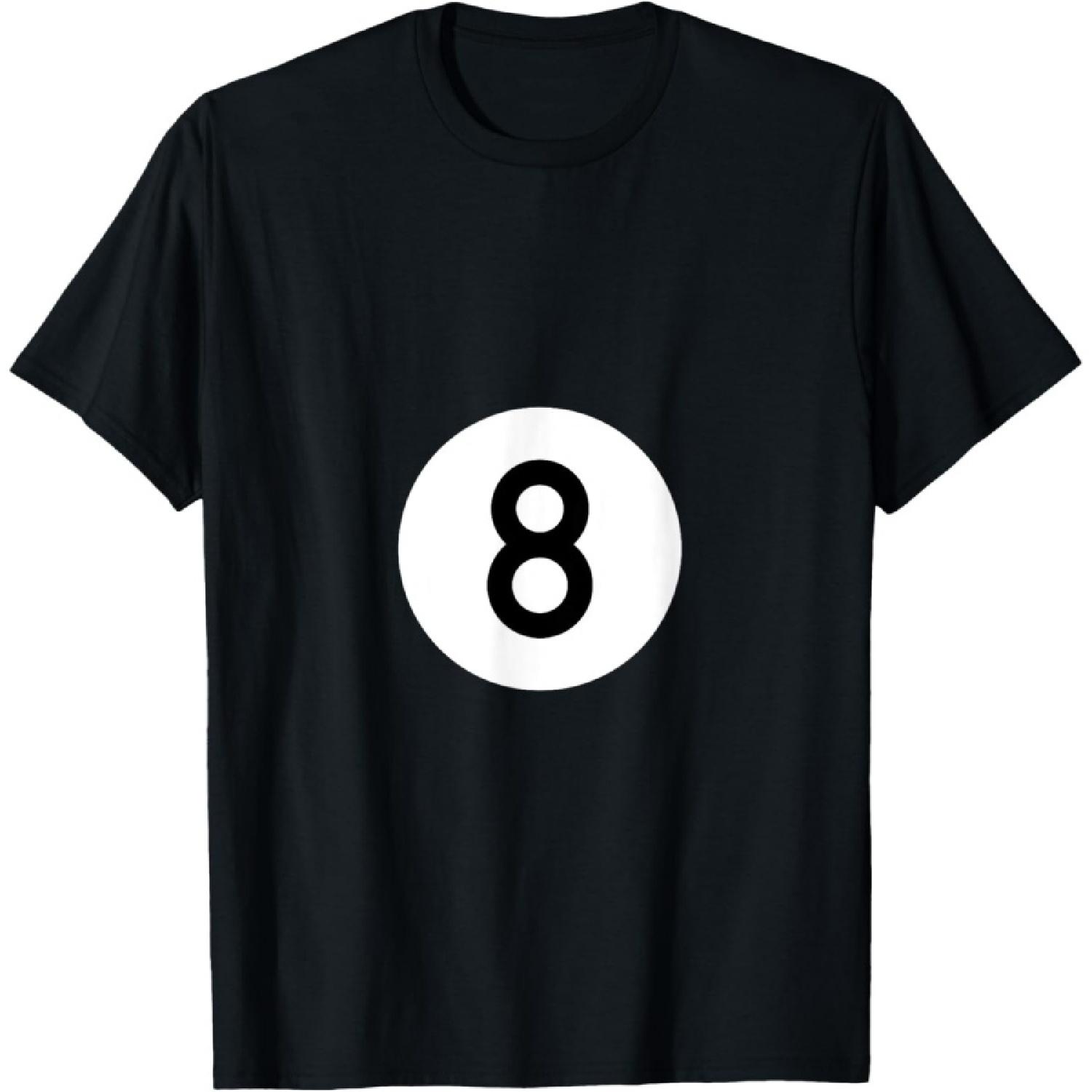 

Billiards Pool Ball 8 Halloween Group Family Theme Costume T-Shirt(1) XXXXXL чорний