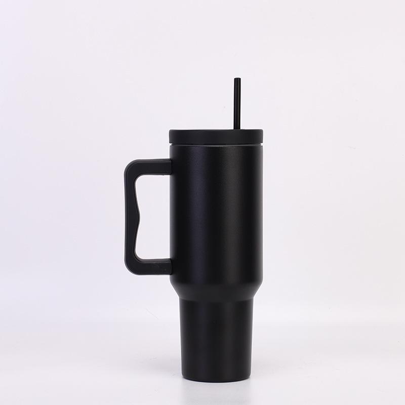 Third Gen 40oz Handle Thermos Cup, 304 Stainless Steel, Large Capacity for Vehicles, Ice Cooler Cup.