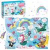 Puzzle Przygoda Jednorożca 30 Elementów Kolorowa Układanka Dla Najmłodszych