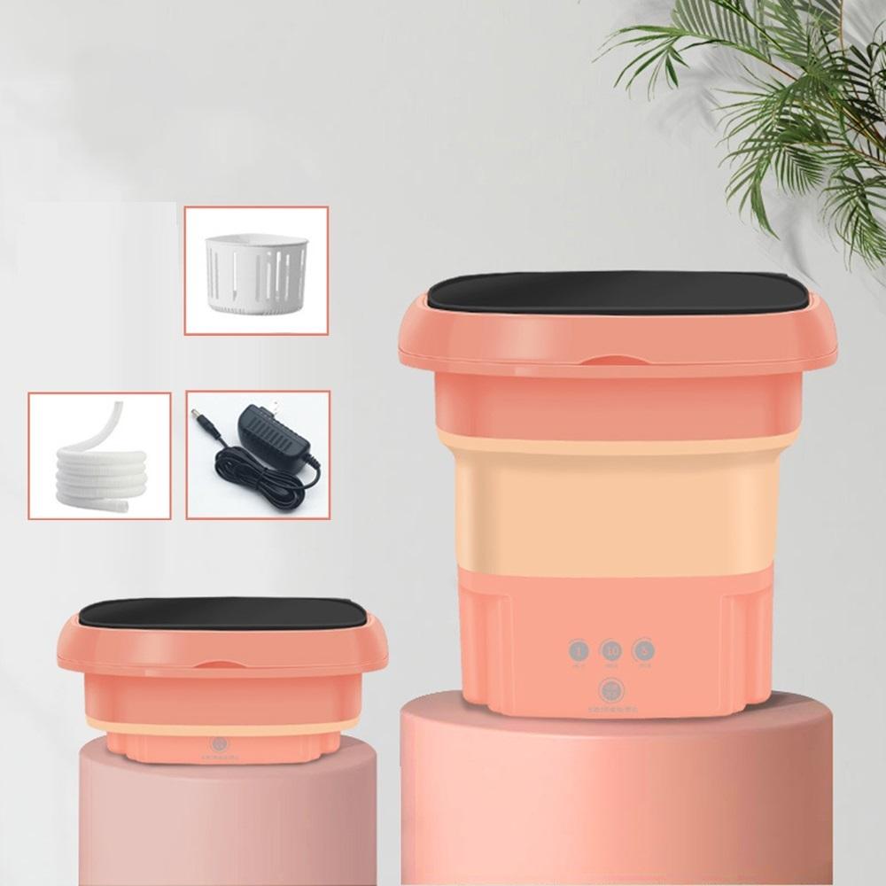 

Новая складная стиральная машина, портативная мини-носки, машина для чистки нижнего белья, шоколадного цвета, бытовая техника 【2】 розовый