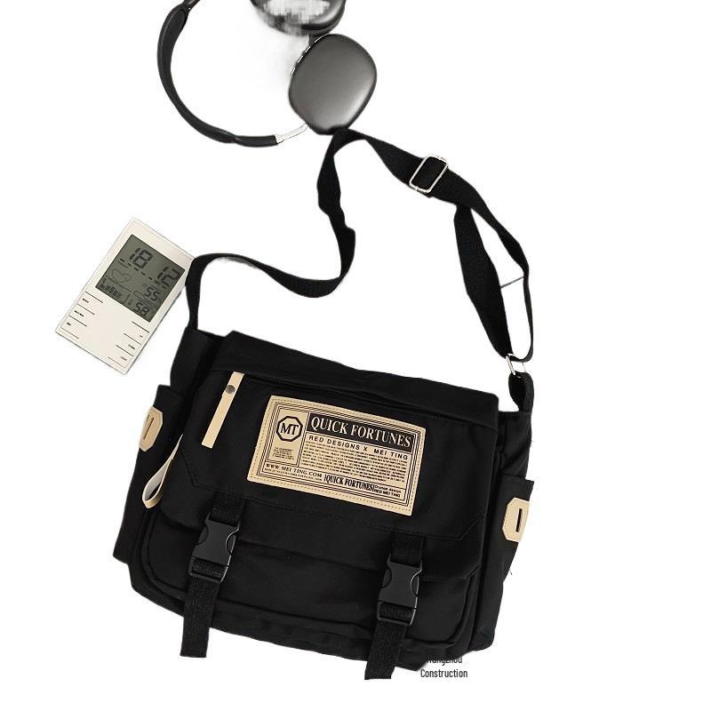 Unisex Forest-Style Shoulder Bag: Trendy, Spacious Backpack & Messenger Bag for Students