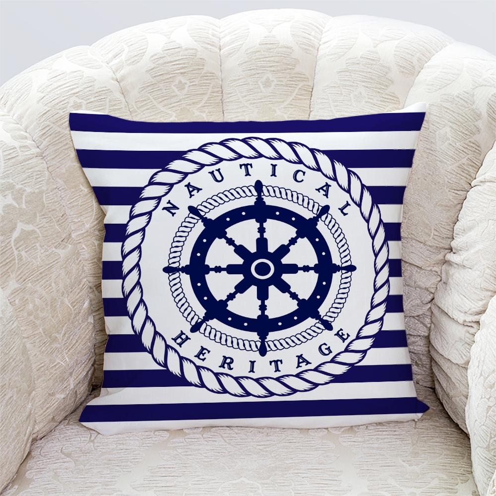 Kissenbezüge mit maritimen Motiven, Sofakissenbezüge fürs Wohnzimmer, Nachttischkissenbezüge fürs Schlafzimmer, Geschenkideen zur Dekoration