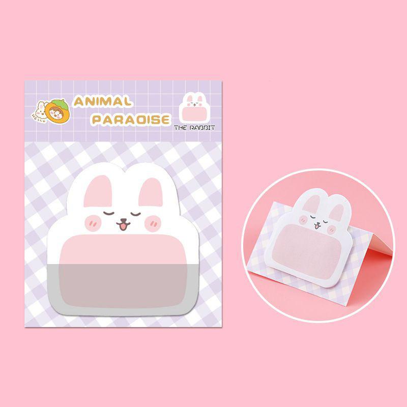 

1 шт. клейкая наклейка с изображением животных из мультфильма «кавайи», блокнот для заметок, офисные школьные принадлежности, канцелярские принадлежности