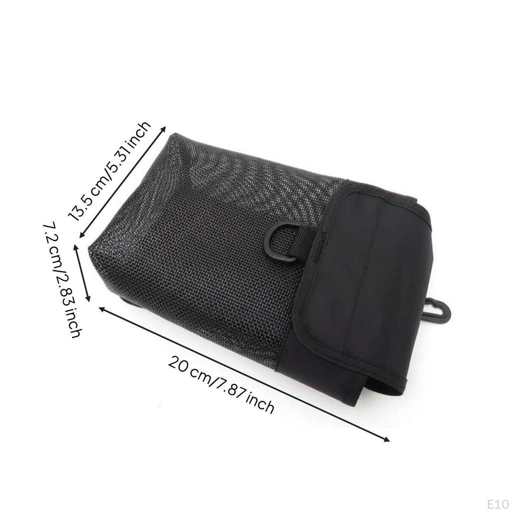 SMB Storage Bag Firm Fastening Pocket QuickDehydrating Scuba Diving Mesh Pouch for
