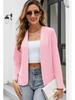 2026 Bestseller Slim Fit Long Sleeve Collarless Cardigan Blazer Jacket