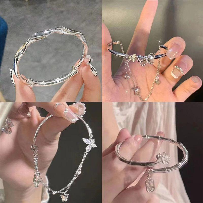 

Браслет-лента Мёбиуса, нишевый стиль, стиль мори, причудливый, студенческий, для девушек, бамбуковый браслет Four-Piece Set 1