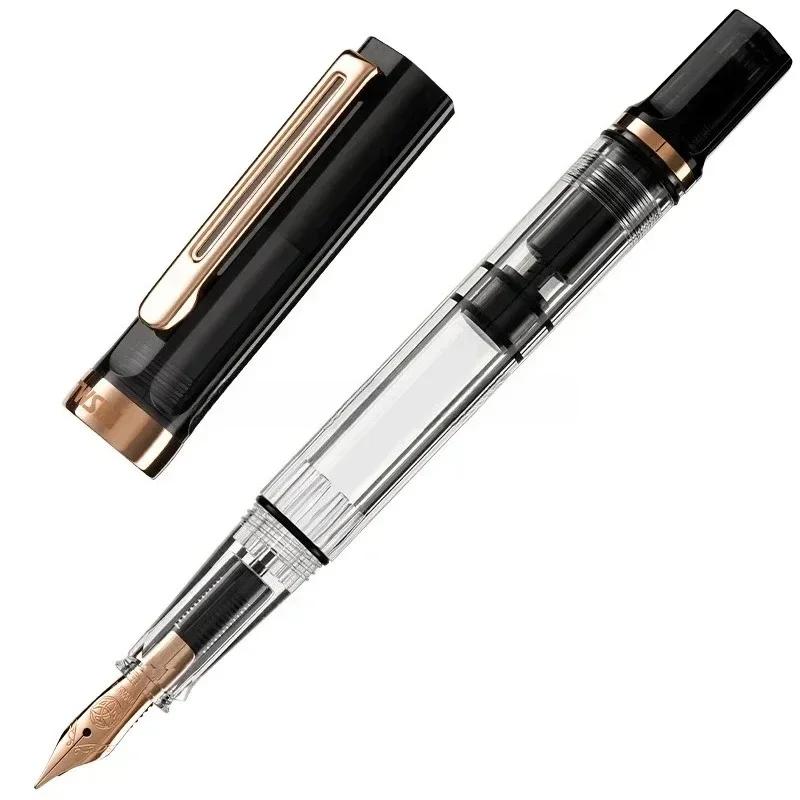 

Нова поршнева ручка TWSBI ECO з прозорої смоли, тримач для ручки, велика ємність для чорнила, для студентів, ділові витратні матеріали, подарунок EF(0.4-0.5mm)