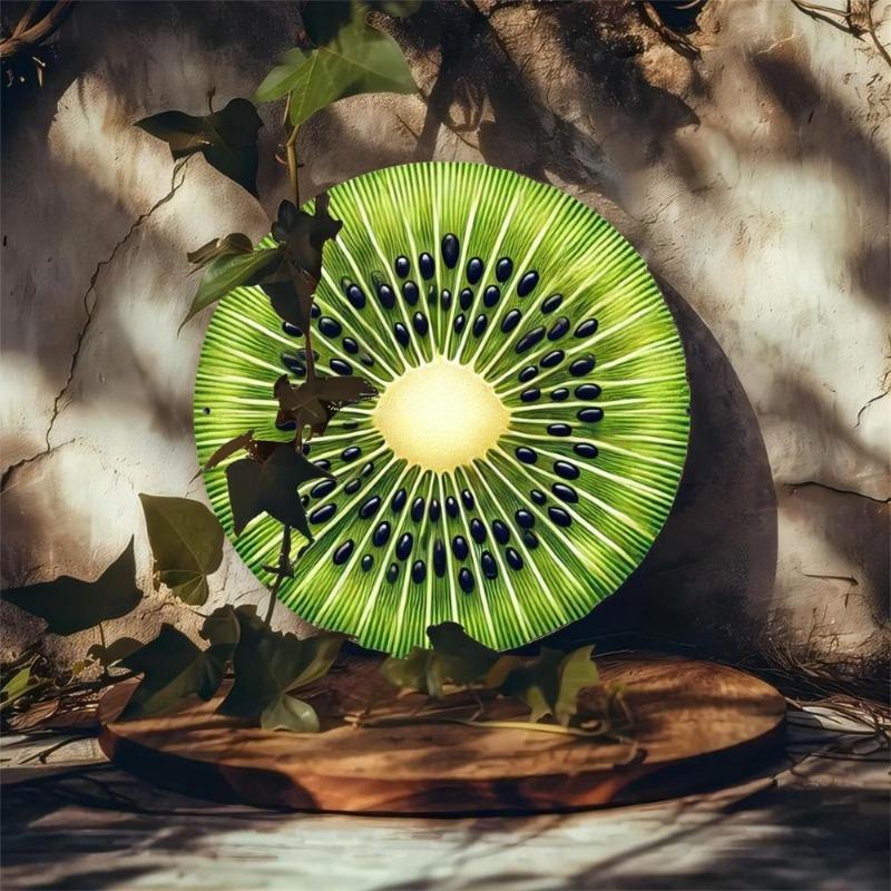 Hexenbesen Halloween Schild, Runde Aluminium Wandplakette 20x20cm