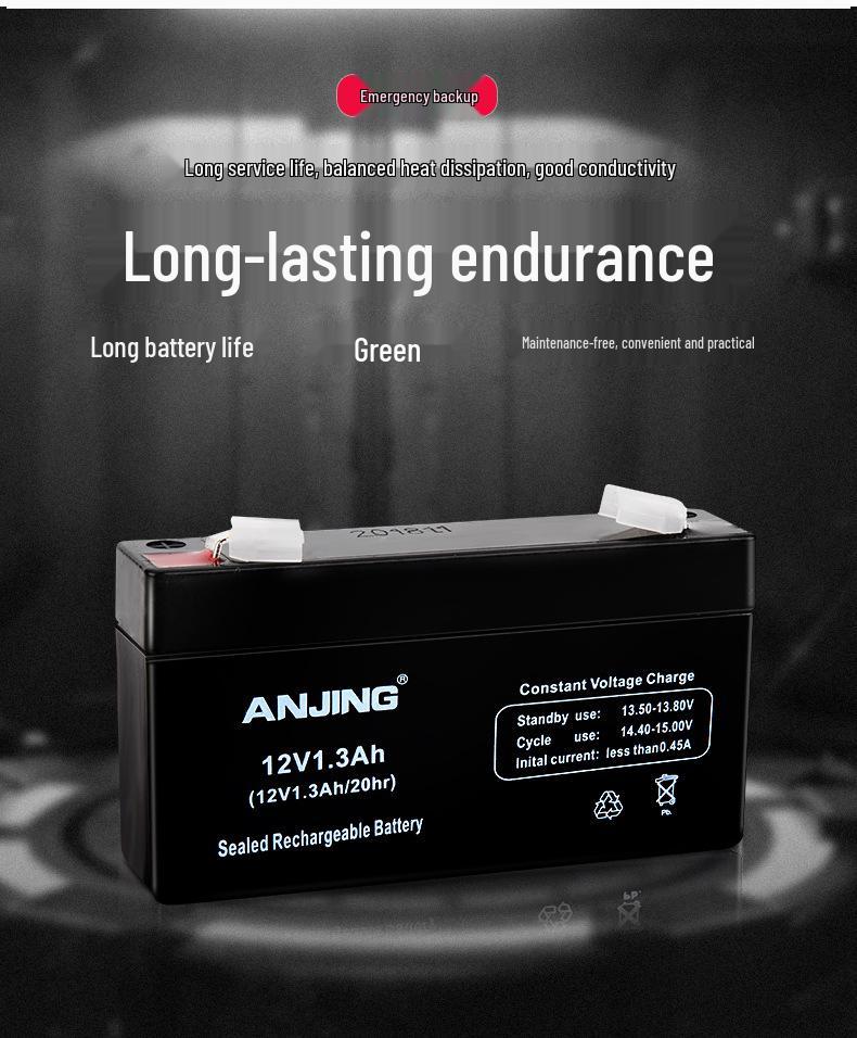 12V 1.3AH Maintenance-Free Lead-Acid Emergency Light Battery Backup