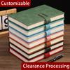 Vintage A5 Leather Notebook with Personalized Soft Cover - Perfect for Business Meetings and College Life