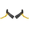 MEIJUN 1Pair Bike Brake Levers Aluminum Alloy Bicycle Brake Handle for Brompton 3sixty Mountain BikeGold