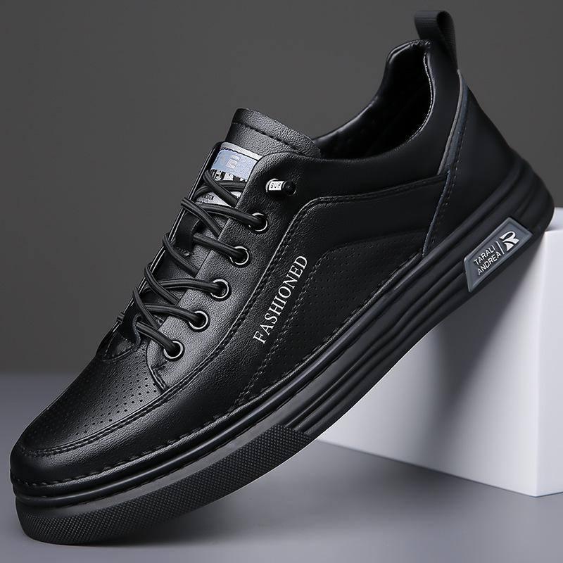 

Spring and summer men s board shoes breathable little white shoes large area comfortable sports leisure office business 44