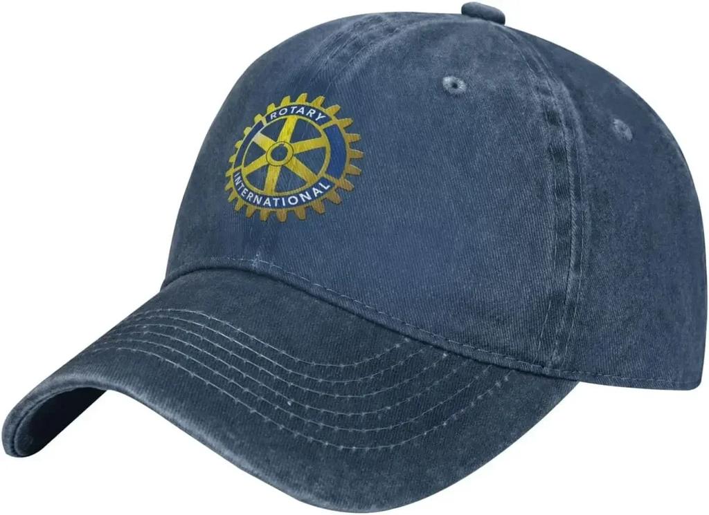 Rotary-International Hat Adjustable Baseball Cap Cotton Cowboy Hat, Fashionable for Man Woman