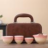 National tide festival gifts gradual change ceramic teapot outdoor camping a pot of four cups travel tea set small set