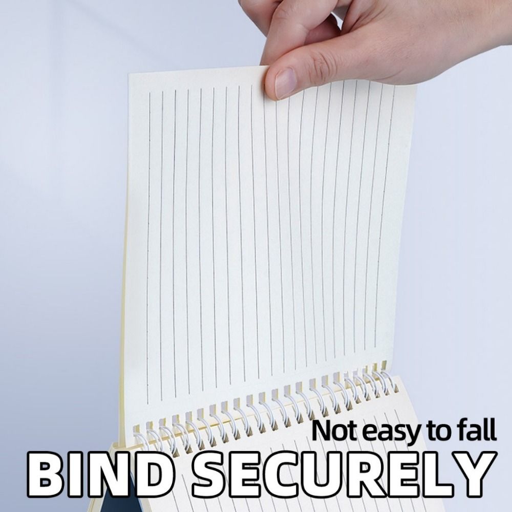 4Pcs Paper Spiral Notebook 60Sheets Loose Leaf Notebook Simple Coil Notebook  Art Style