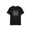 T-Shirts Men's Black Crew Neck Moderate CO790-BLK