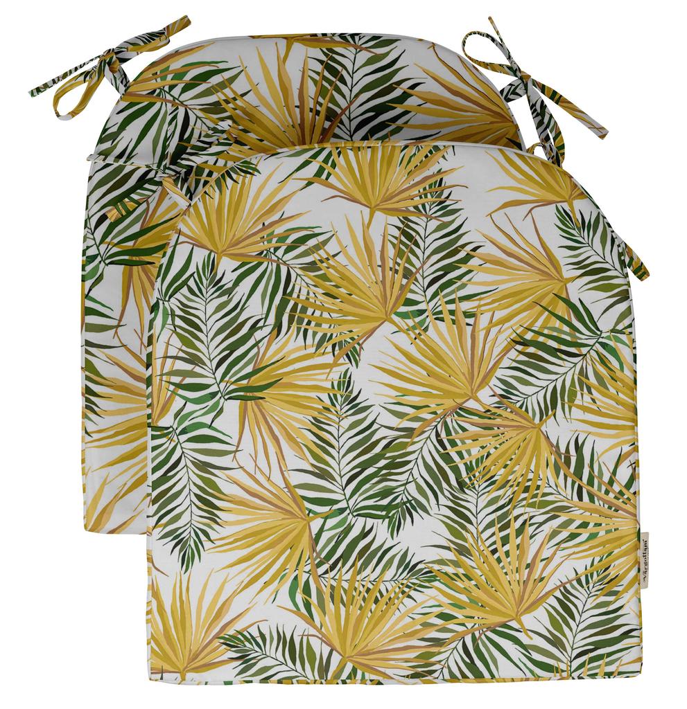 Vargottam Non Slip Dining Chair Cushion U-Shaped Printed Indoor Outdoor Chair Pads Home Decor Reversible & Machine Washable