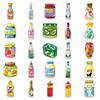 51 Sauce Cartoon Hand-Drawn Creative Waterproof Stickers for Suitcases, Earphones, Desktops