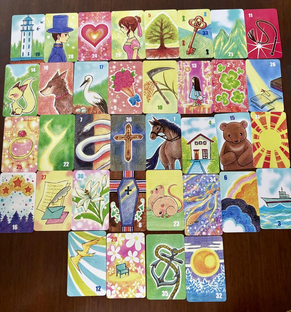 Partner Lenormand AIRI 36 cards with drawstring bag [Genuine]