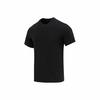 Men's Black Crew Neck Quick-Dry Moisture-Wicking Short-Sleeve T-Shirt