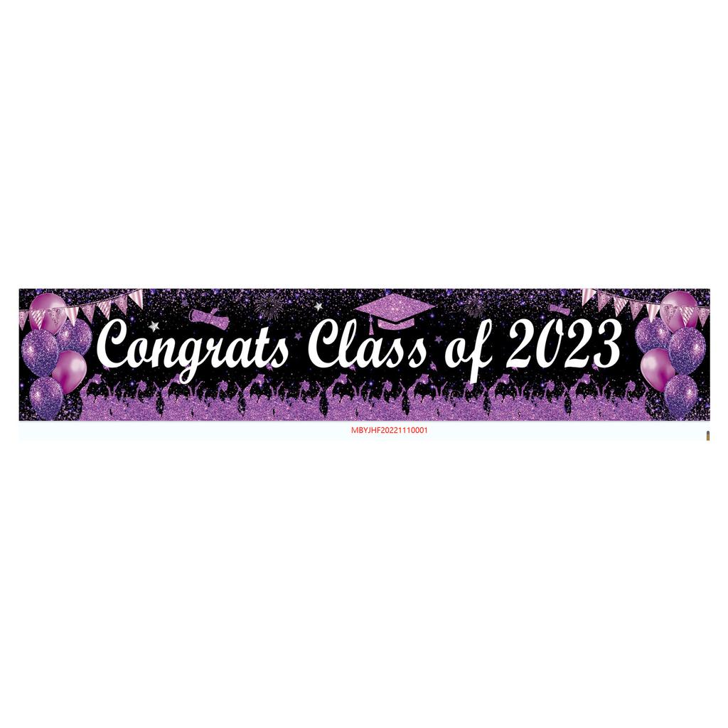 Festive Decoration Oxford Cloth Banner Congratulations Grad Yard Party Graduation Poster Custom Outdoor