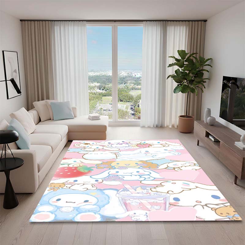 1PCCinnamoroll Cartoon Rug, Suitable for Bedrooms, Living Rooms, Sofas, Doormats, and Children's Non-slip Floor Mats.