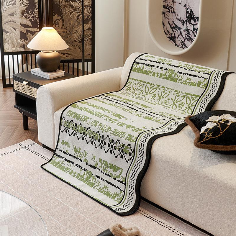 French Medieval Sofa Cushion New Four-Season Universal Non-Slip Seat Cushion Advanced Special-Shaped Sofa Cover Cloth